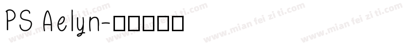 PS Aelyn字体转换